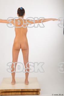 Whole body nude modeling t pose of Leah 0005
